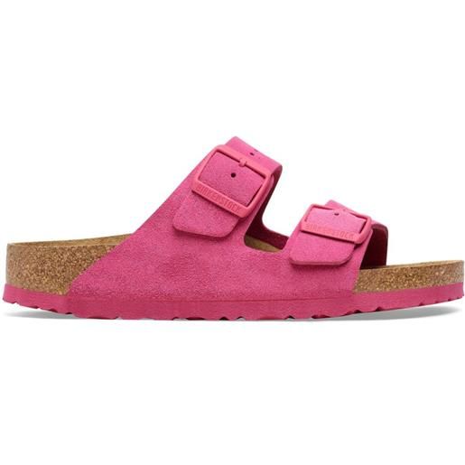 Birkenstock sandali slides arizona con doppia fascia - rosa