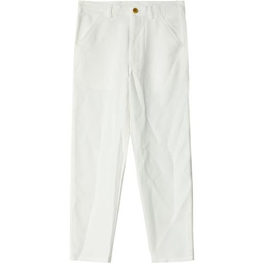 Comme Des Garçons Shirt pantaloni crop affusolati - bianco
