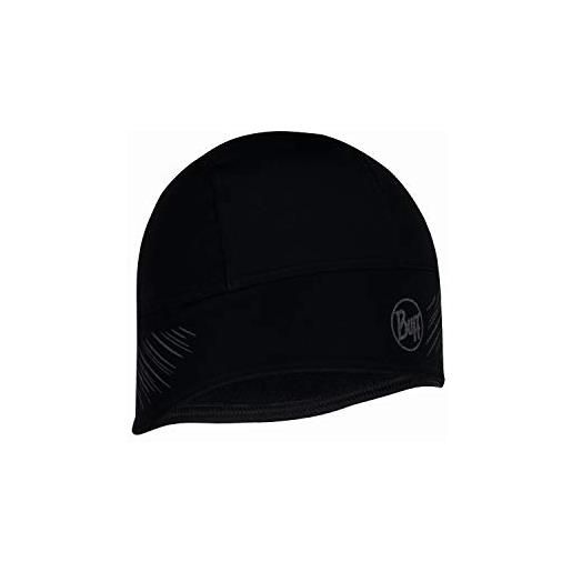 Buff tech - cappello antivento da uomo in pile antivento, uomo, cappello antivento, 118100.999.10.00, nero, taglia unica