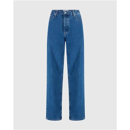 Calvin Klein 90's straight jeans blu donna