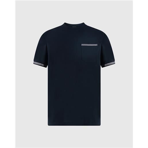 Colmar Originals t-shirt regular pique blu uomo