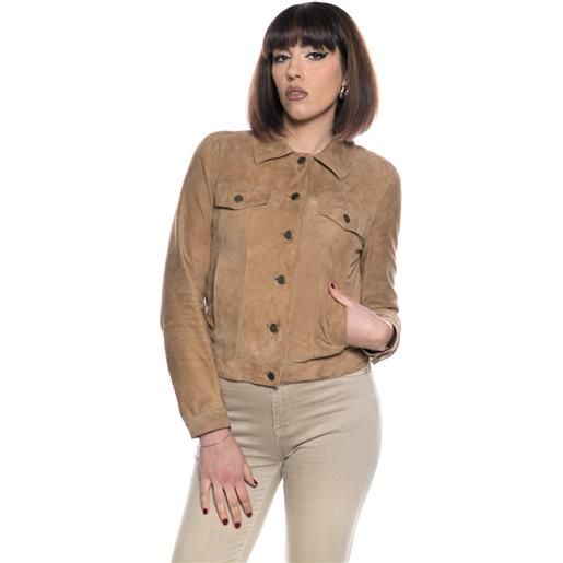 Leather Trend giusy - giacca donna cuoio in vero camoscio
