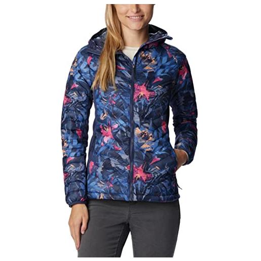 Columbia powder pass giacca, nocturnal floriculture print, s donna