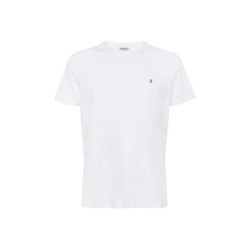DONDUP t-shirt us198 jf0271u zl4 du uomo in cotone bianca