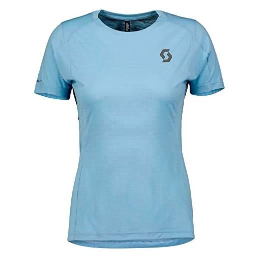 Scott maglietta ws trail run ss t-shirt, blu, m donna