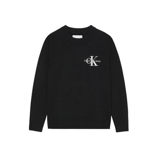 Calvin Klein Jeans calvin klein pullover bambino essential monogram bambino ck black ib0ib01871 10a