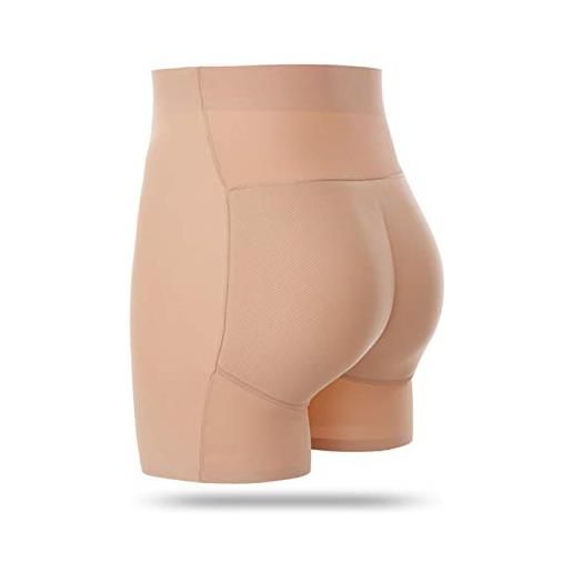 BomBy pantaloni butt lifter per le donne, intimo imbottito cuscinetti rimovibili in silicone cuscinetti finti glutei slip controllo senza cuciture per le donne