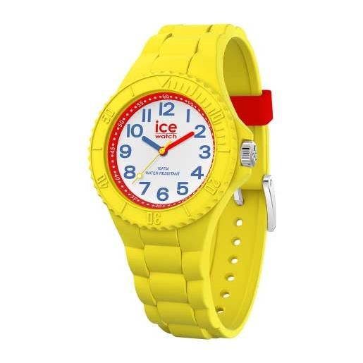 Ice-watch - ice hero yellow spy - orologio giallo da bambini (unisex) con cinturino in silicone - 020324 (extra small)