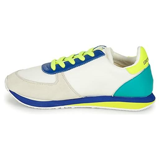 Love Moschino sneaker, scarpe con lacci donna, bianco, 39 eu