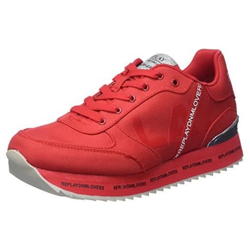 Replay penny jr cvs, scarpe da ginnastica, 047 rosso, 31 eu
