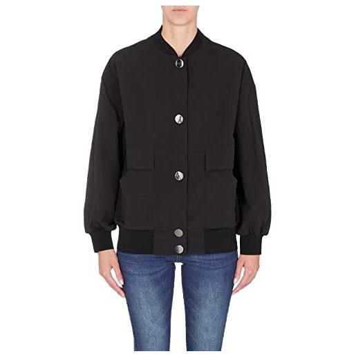 ARMANI EXCHANGE giacca sostenibile con bottoni rotondi unisex-adulto, nero, xs
