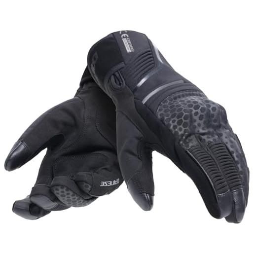 Dainese - tempest 2 d-dry® short gloves, guanti invernali da moto, touring, impermeabili, touch screen, uomo, nero, xs