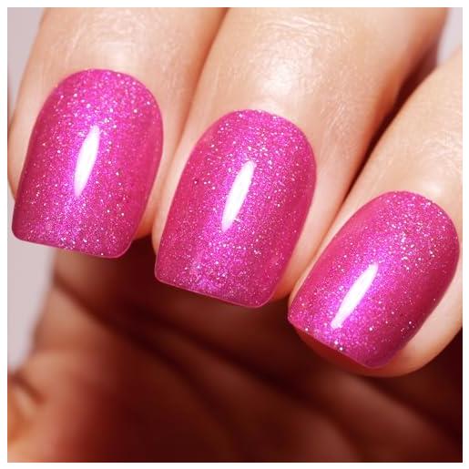 Imtiti smalto gel per unghie, 1 pz 15 ml glitter deep. Pink color soak off uv led nail art starter manicure salon fai da te a casa lampada per unghie necessaria