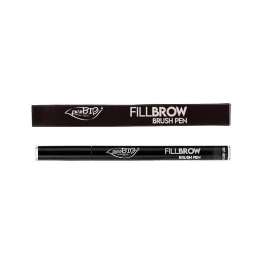 PUROBIO puro bio - fillbrow brush pen - 04 nero - 0,7 ml