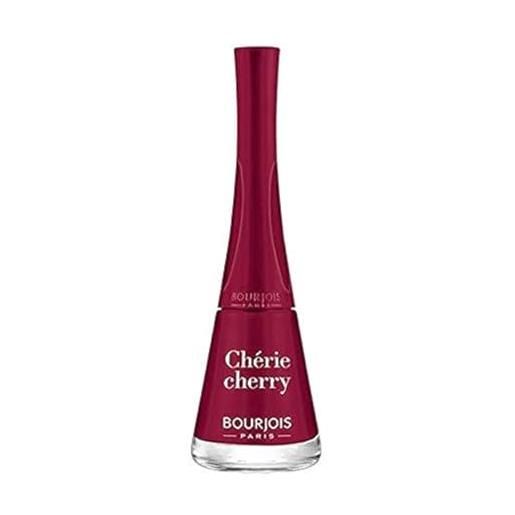 Bourjois 1 seconde nail polish, 008-cherie cherry - 3 confezioni da 9 ml