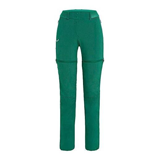 Salewa pedroc dst w pantaloni, donna, verde (myrtle), 38/32