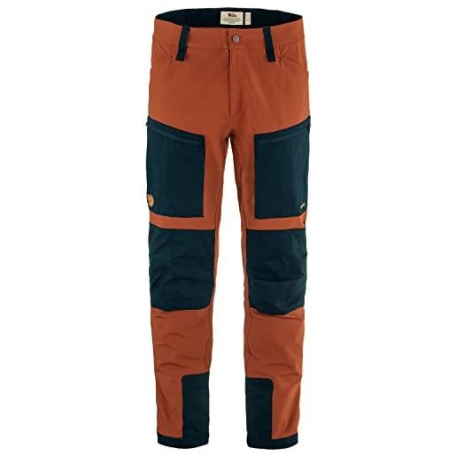 Fjallraven 86411-215-555 keb agile trousers m pantaloni sportivi uomo autumn leaf-dark navy taglia 56/r