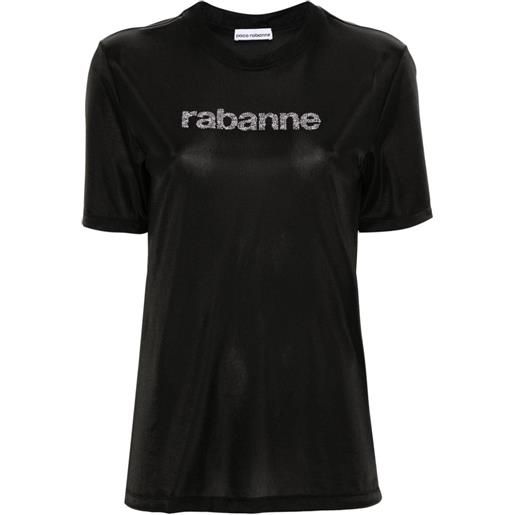 RABANNE t-shirt maniche corte nero / s