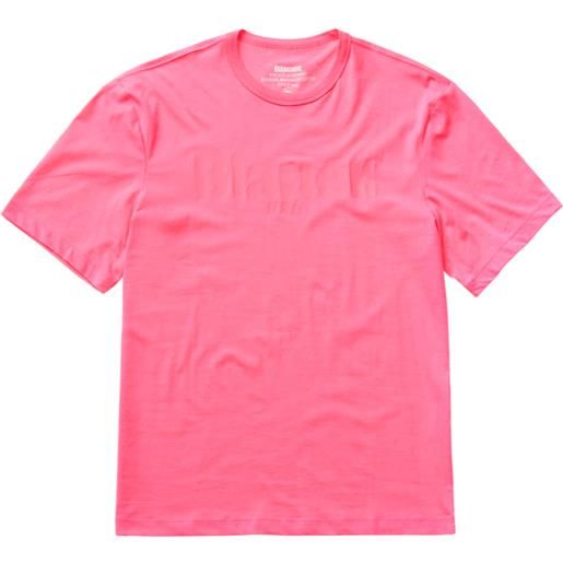 BLAUER t-shirt con patch logata rosa / s
