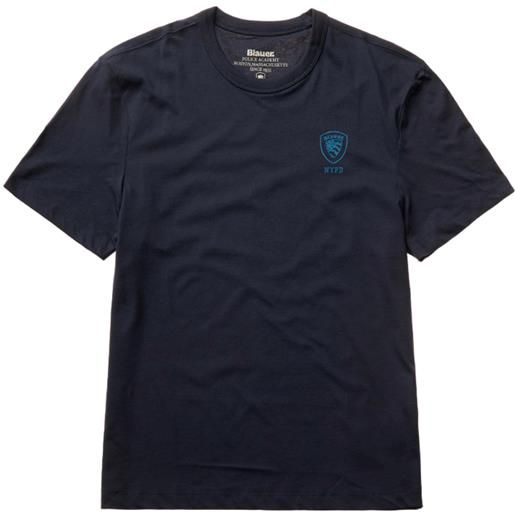BLAUER t-shirt con patch logata blu / s