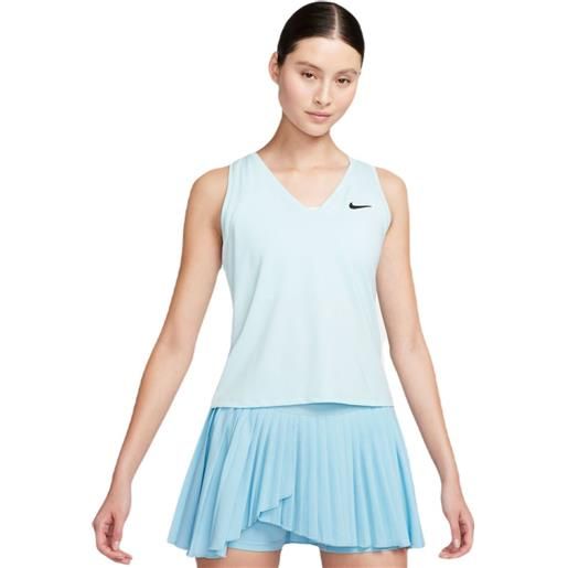 Nike top da tennis da donna Nike court dri-fit victory tank - glacier blue/black