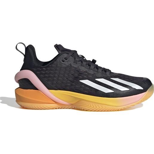Adidas scarpe da tennis da donna Adidas adizero cybersonic w clay - black/orange/pink