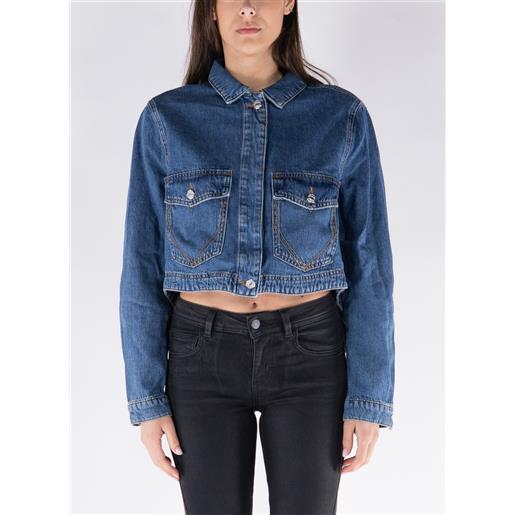 MOSCHINO JEANS giacca in demin cropped donna