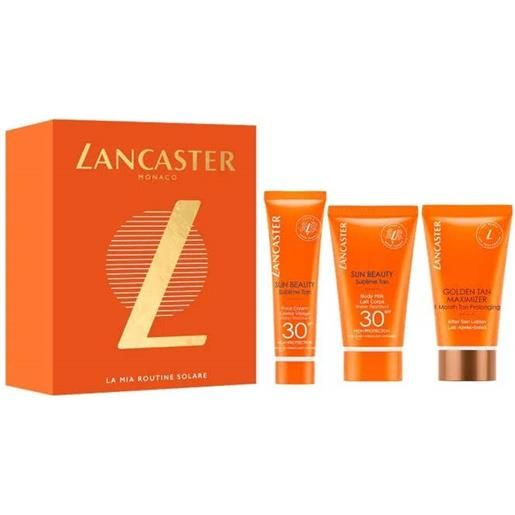 Lancaster sun beauty face cream spf30 30ml + body milk spf30 50ml + after sun lotion 50ml Lancaster