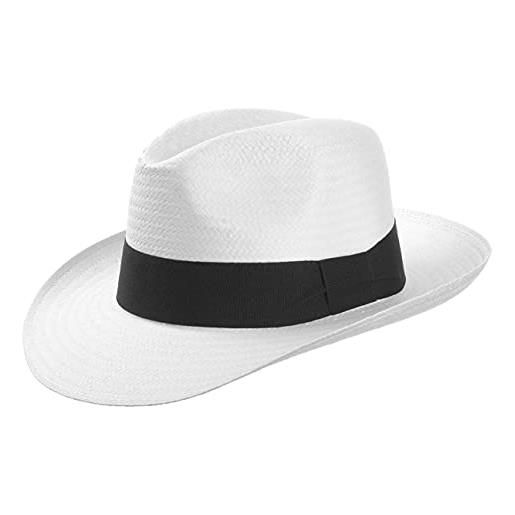 LIPODO white mountain cappello in paglia di carta cappello estivo cappelli di paglia m/56-57 - bianco