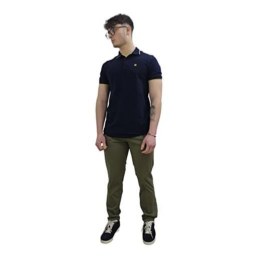 MANUEL RITZ pantaloni da uomo marchio, modello tinto 3432p1428t233420, realizzato in cotone. 50 verde