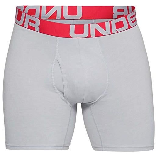 Under Armour charged 6in 3 intimo a pantaloncino, bianco, 5xl uomo