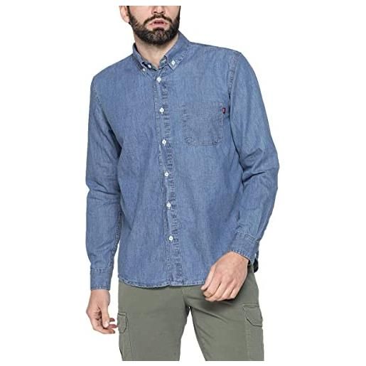 Carrera jeans - camicia jeans per uomo, look denim (eu xl)