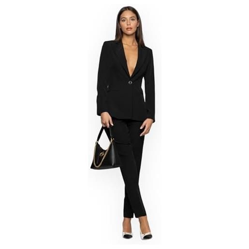 Kocca tailleur donna elegante giacca pantalone colore nero mod. Berninn taglia: 46