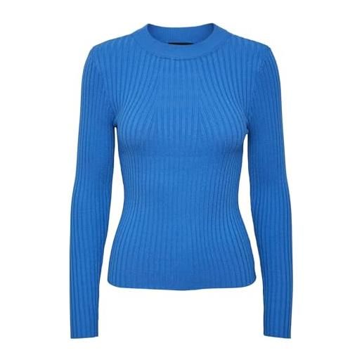PIECES maglione femminile pccrista, blu francese, xxl
