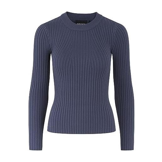 PIECES maglione femminile pccrista, blu francese, xxl
