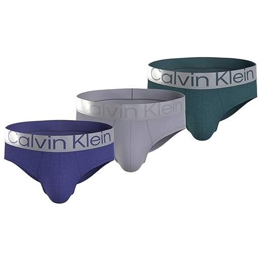 Calvin Klein slip da uomo in confezione tripack colori assortiti nb3129 (s)