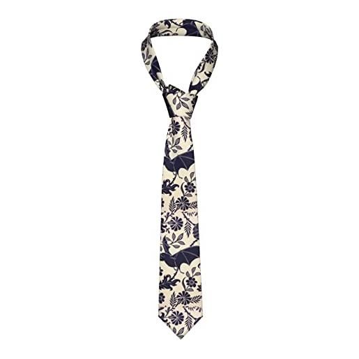 Elbull cravatte da uomo, cravatte streetprint italiane, ideali per matrimoni, sposo, balli, regali, modello pipistrello, taglia unica