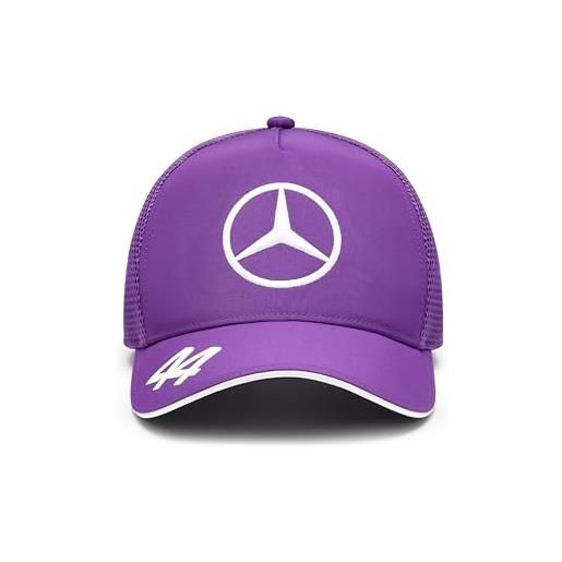 Mercedes AMG Petronas f1 2024 lewis hamilton cappello da camionista - viola - taglia unica
