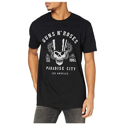 Guns N' Roses rockoff Guns N' Roses 100% volume t-camicia, nero, l uomo
