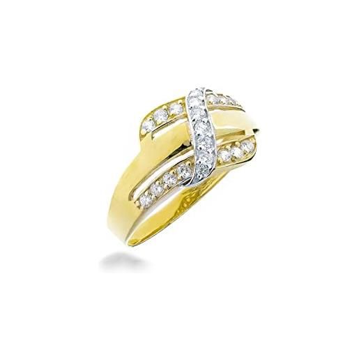 Sakrami anello in oro a fascia con zirconi (10)