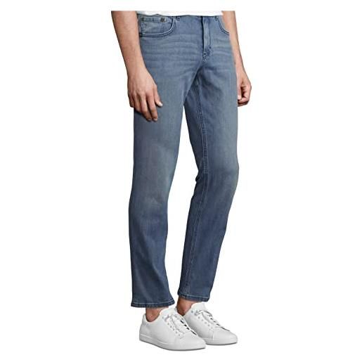 TOM TAILOR josh regular slim jeans, uomo, blu (mid stone wash denim 10281), 36w / 32l
