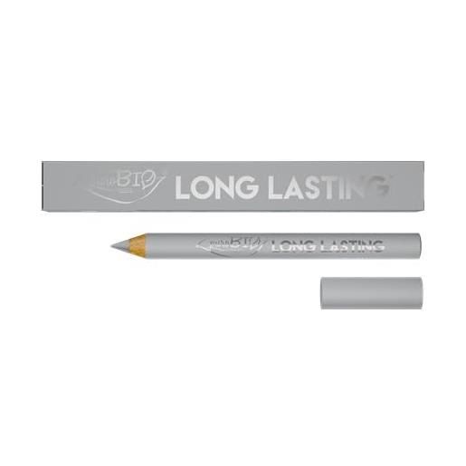 Purobio cosmetics long lasting eyeshadow pencil matitone ombretto 28l argento 3 g