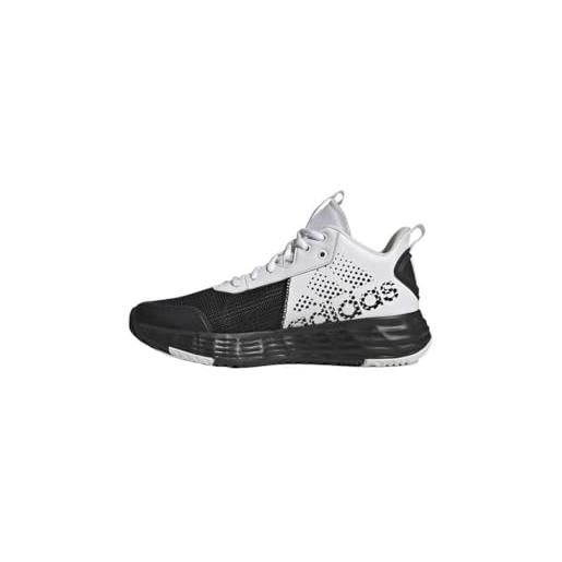 Adidas ownthegame 2.0, sneaker uomo, core black/core black/ftwr white, 47 1/3 eu