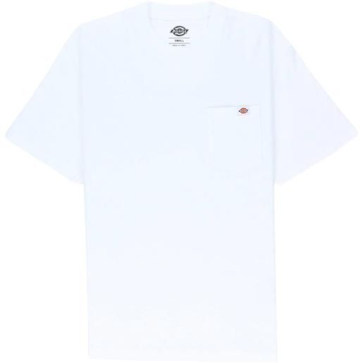 DICKIES t-shirt con patch logata bianco / s