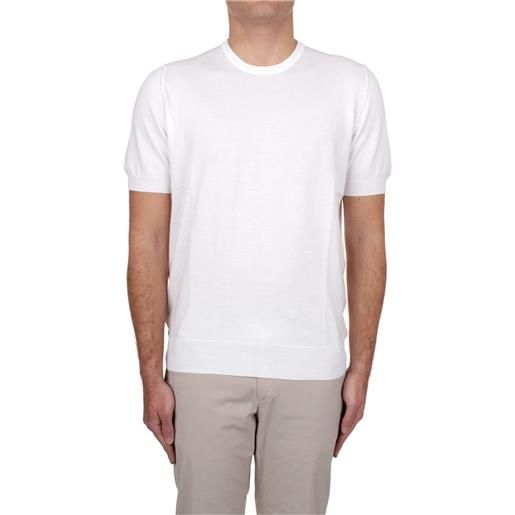 La Fileria t-shirt in maglia uomo bianco