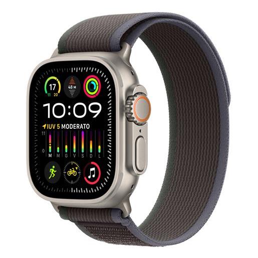 SMARTWATCH apple watch ultra 2 (2023) gps + cellular 49mm titanium case blue/black trail loop s/m eu