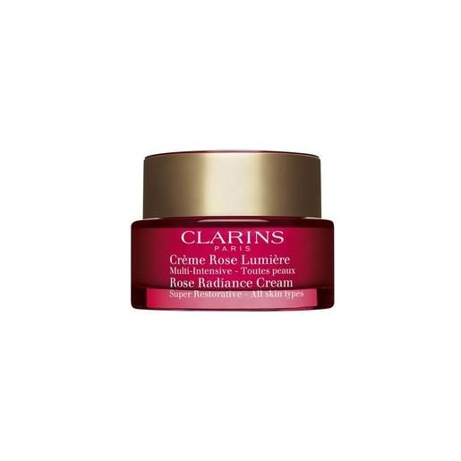 Clarins trattamento viso crème rose lumière multi intensive toutes peaux 50 ml