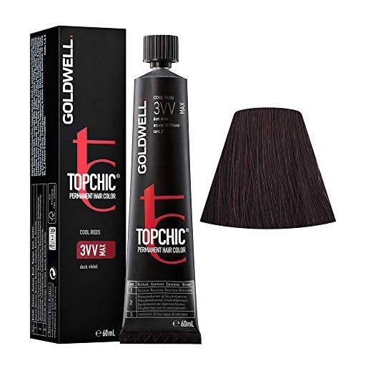 Goldwell 3vv max violetto scuro Goldwell topchic cool reds tb 60ml