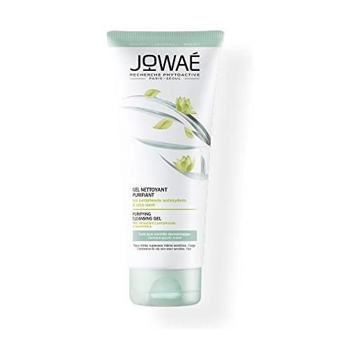 JOWAE jowaé gel viso detergente purificante a risciacquo con loto sacro, per pelle mista e grassa, anche sensibile, formato da 200 ml