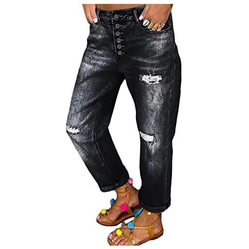 Cenlang Tuta da donna casual senza maniche con cinturino